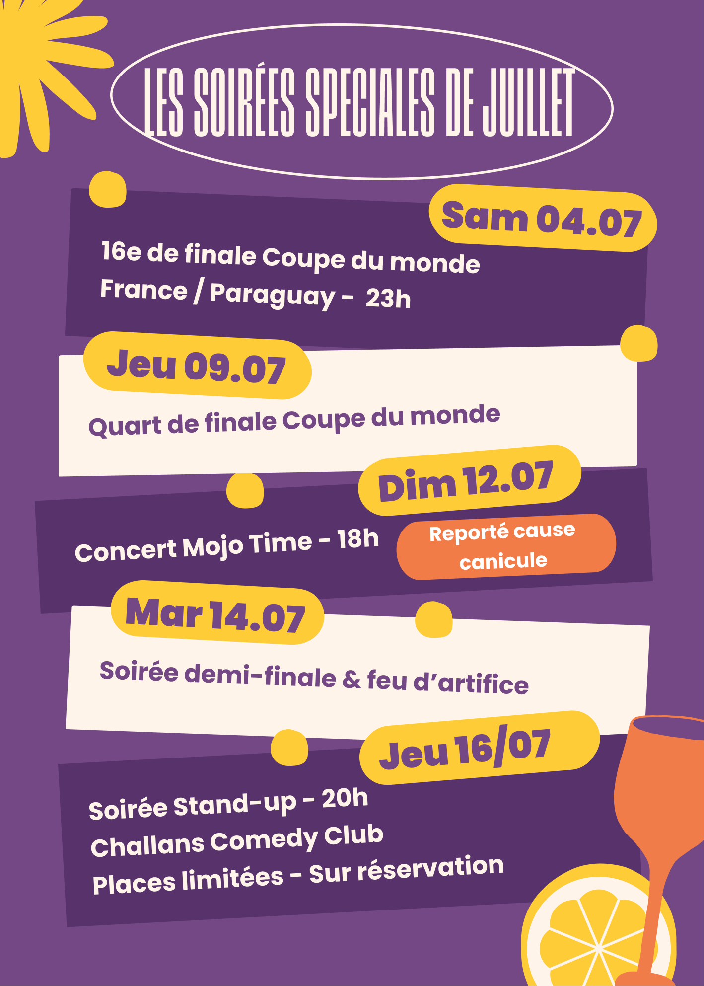 Évènements Noctule